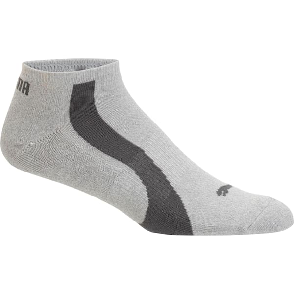 Men's No Show Socks [3 Pack], peacoat-medium grey marled-light grey marled-white-barbados, extralarge